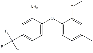 2-(2-methoxy-4-methylphenoxy)-5-(trifluoromethyl)aniline Structure