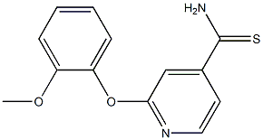  2-(2-methoxyphenoxy)pyridine-4-carbothioamide