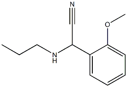 2-(2-methoxyphenyl)-2-(propylamino)acetonitrile Struktur
