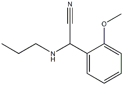 2-(2-methoxyphenyl)-2-(propylamino)acetonitrile,,结构式