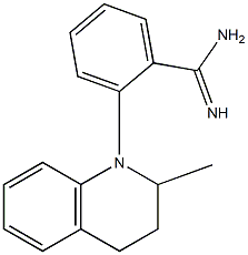 2-(2-methyl-1,2,3,4-tetrahydroquinolin-1-yl)benzene-1-carboximidamide Struktur