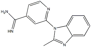 2-(2-methyl-1H-benzimidazol-1-yl)pyridine-4-carboximidamide Struktur