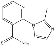 2-(2-methyl-1H-imidazol-1-yl)pyridine-3-carbothioamide Structure