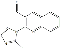 2-(2-methyl-1H-imidazol-1-yl)quinoline-3-carbaldehyde,,结构式