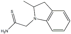 2-(2-methyl-2,3-dihydro-1H-indol-1-yl)ethanethioamide Struktur
