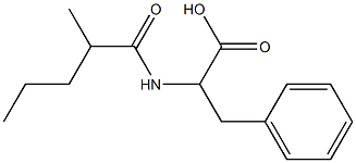 2-(2-methylpentanamido)-3-phenylpropanoic acid,,结构式