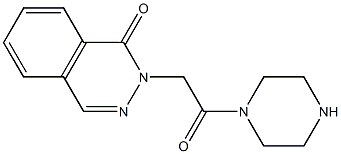 2-(2-oxo-2-piperazin-1-ylethyl)phthalazin-1(2H)-one 结构式