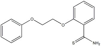 2-(2-phenoxyethoxy)benzene-1-carbothioamide 化学構造式