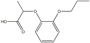 2-(2-propoxyphenoxy)propanoic acid Structure