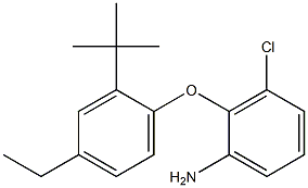 2-(2-tert-butyl-4-ethylphenoxy)-3-chloroaniline 结构式