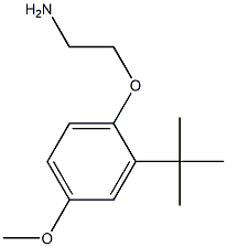 2-(2-tert-butyl-4-methoxyphenoxy)ethanamine,,结构式