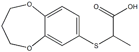 2-(3,4-dihydro-2H-1,5-benzodioxepin-7-ylthio)propanoic acid|