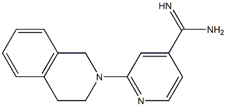 2-(3,4-dihydroisoquinolin-2(1H)-yl)pyridine-4-carboximidamide,,结构式