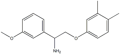 2-(3,4-dimethylphenoxy)-1-(3-methoxyphenyl)ethanamine,,结构式