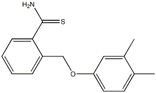 2-(3,4-dimethylphenoxymethyl)benzene-1-carbothioamide Struktur