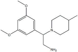 2-(3,5-dimethoxyphenyl)-2-(4-methylpiperidin-1-yl)ethan-1-amine|