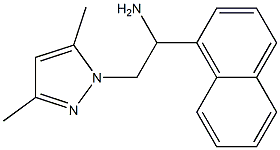 2-(3,5-dimethyl-1H-pyrazol-1-yl)-1-(1-naphthyl)ethanamine 结构式