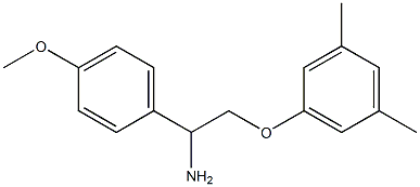 2-(3,5-dimethylphenoxy)-1-(4-methoxyphenyl)ethanamine Struktur