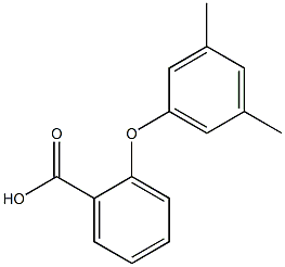 2-(3,5-dimethylphenoxy)benzoic acid 结构式