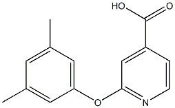 2-(3,5-dimethylphenoxy)pyridine-4-carboxylic acid,,结构式