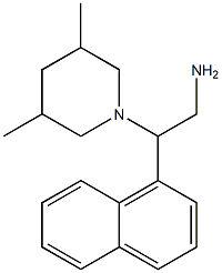 2-(3,5-dimethylpiperidin-1-yl)-2-(naphthalen-1-yl)ethan-1-amine 结构式