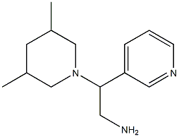 2-(3,5-dimethylpiperidin-1-yl)-2-pyridin-3-ylethanamine Structure