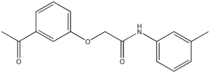 2-(3-acetylphenoxy)-N-(3-methylphenyl)acetamide Structure