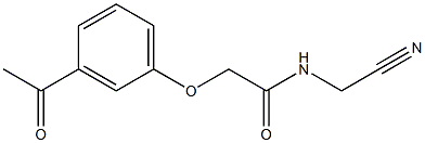 2-(3-acetylphenoxy)-N-(cyanomethyl)acetamide