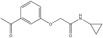 2-(3-acetylphenoxy)-N-cyclopropylacetamide