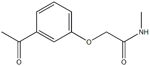 2-(3-acetylphenoxy)-N-methylacetamide Structure