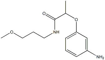 2-(3-aminophenoxy)-N-(3-methoxypropyl)propanamide 化学構造式