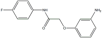 2-(3-aminophenoxy)-N-(4-fluorophenyl)acetamide Structure