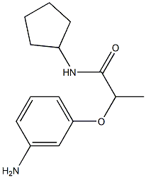 2-(3-aminophenoxy)-N-cyclopentylpropanamide Structure