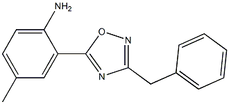 2-(3-benzyl-1,2,4-oxadiazol-5-yl)-4-methylaniline Structure