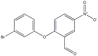 2-(3-bromophenoxy)-5-nitrobenzaldehyde Struktur