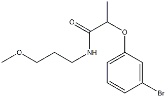 2-(3-bromophenoxy)-N-(3-methoxypropyl)propanamide Structure