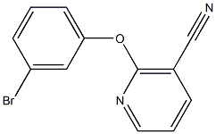 2-(3-bromophenoxy)nicotinonitrile 化学構造式