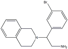 2-(3-bromophenyl)-2-(3,4-dihydroisoquinolin-2(1H)-yl)ethanamine 化学構造式
