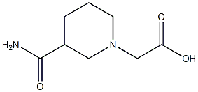 2-(3-carbamoylpiperidin-1-yl)acetic acid,,结构式