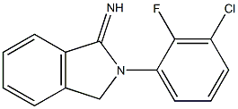 2-(3-chloro-2-fluorophenyl)-2,3-dihydro-1H-isoindol-1-imine Struktur