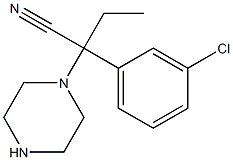  2-(3-chlorophenyl)-2-(piperazin-1-yl)butanenitrile