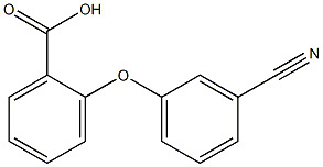 2-(3-cyanophenoxy)benzoic acid Structure