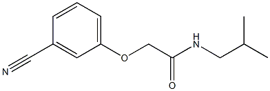 2-(3-cyanophenoxy)-N-isobutylacetamide,,结构式