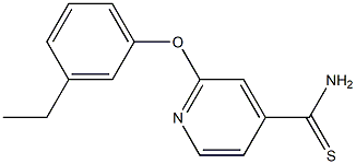 2-(3-ethylphenoxy)pyridine-4-carbothioamide Structure