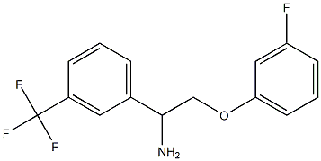 2-(3-fluorophenoxy)-1-[3-(trifluoromethyl)phenyl]ethanamine Structure