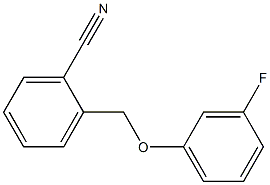 2-(3-fluorophenoxymethyl)benzonitrile Struktur