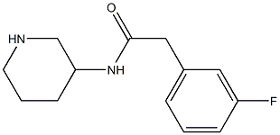 2-(3-fluorophenyl)-N-(piperidin-3-yl)acetamide Structure