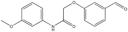 2-(3-formylphenoxy)-N-(3-methoxyphenyl)acetamide Structure