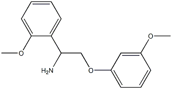2-(3-methoxyphenoxy)-1-(2-methoxyphenyl)ethanamine,,结构式