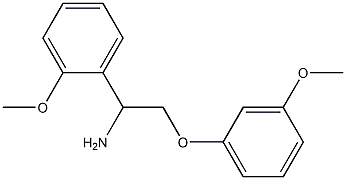 2-(3-methoxyphenoxy)-1-(2-methoxyphenyl)ethanamine Struktur